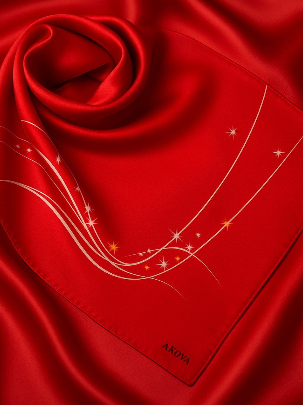 Ember Silk Scarf