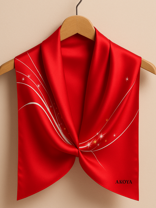 Ember Silk Scarf
