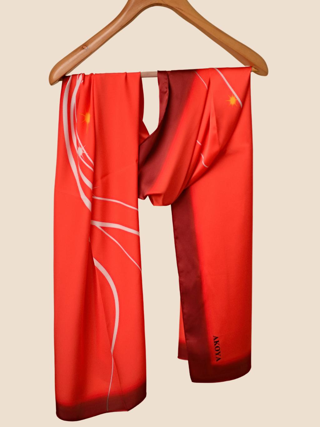 Ember Silk Scarf