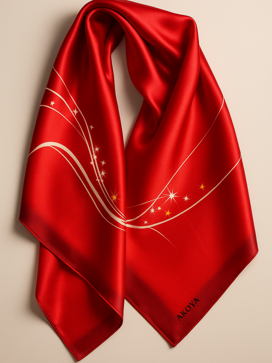 Ember Silk Scarf